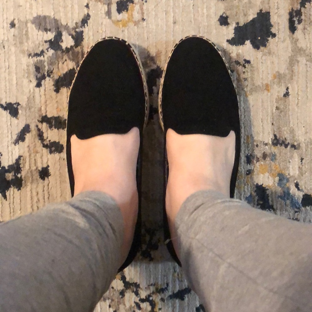 Black flats size 7
